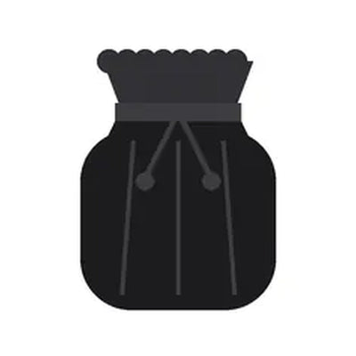 Satinbeutel Schwarz