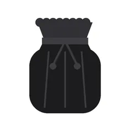 Satinbeutel Schwarz