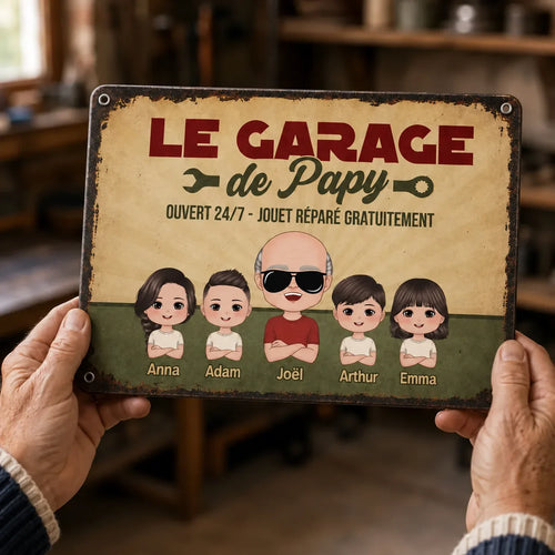 Opas Garage™ – Personalisiertes Deko-Schild