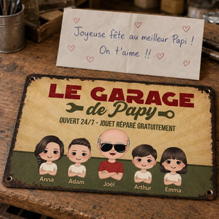 Opas Garage™ – Personalisiertes Deko-Schild