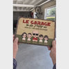 Personalisiertes Deko-Schild Opas Garage™ mit Opa und Enkelkindern