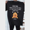 Personalisiertes T-Shirt Woof You™ mit Hund und Namen