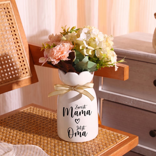 Zuerst Mama™ – Personalisierte Familienvase aus Keramik