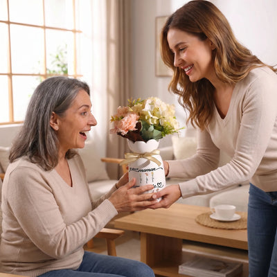 Personalisierte Familienvase Zuerst Mama™ aus Keramik
