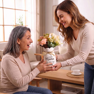 Zuerst Mama™ – Personalisierte Familienvase aus Keramik