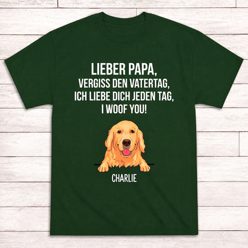 Woof You™ – Personalisiertes T-Shirt aus Baumwolle